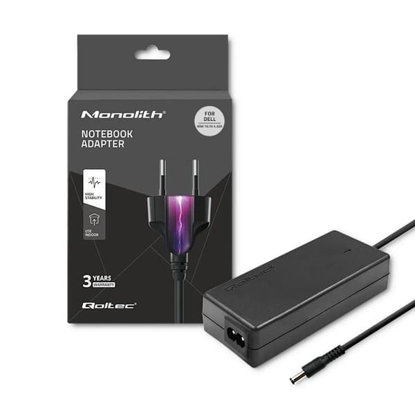 Qoltec AC-adapter til Dell 90W 19.5V 4.62A 4.5*3.0+ben