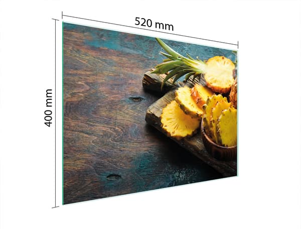 SKÄRBRÄDA I GLAS 52x40 ANANAS