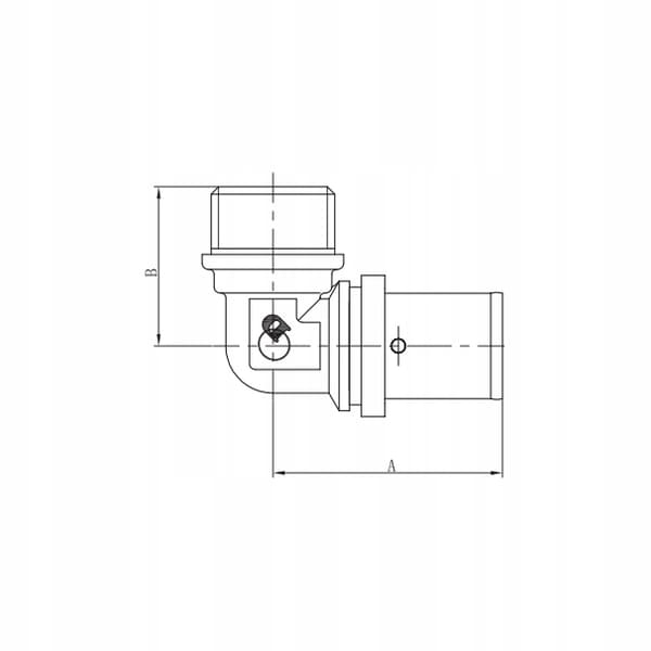 PEX-ALBUE 25X3/4 GZ PRESSMÆSSET