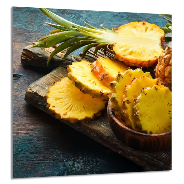 GLASPANEL TIL KØKKEN 60x65 Ananas