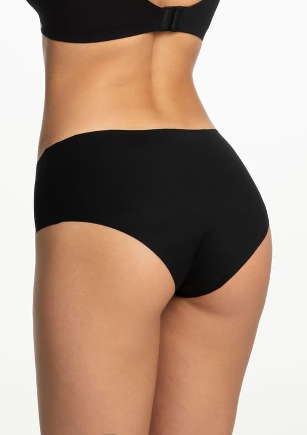 Klassiske dametrusser med sømløs pasform, meget elastiske, sorte Infinity Classic Julimex INFINITY CLASSIC sort L