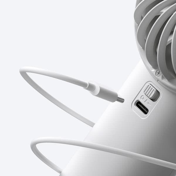 Mini handhållen fläkt 3600mAh USB-C - Grå