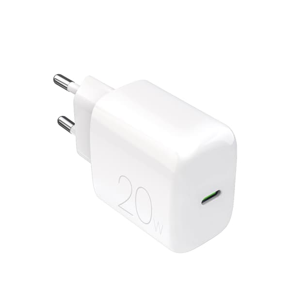 PROLITE 20W USB-C -seinälaturi - valkoinen