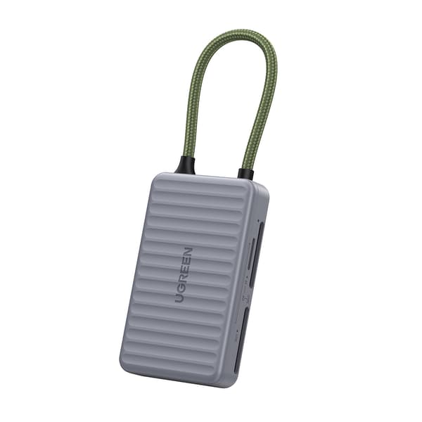 SD microSD USB-C -muistikortinlukija - harmaa