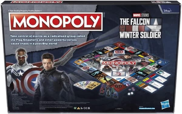 HASBRO MONOPOLY MARVEL FALCON BRÄDSPEL ENGELSK SAMLARFERSION