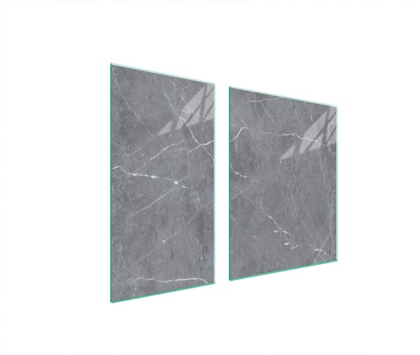 GLASSKYDDSPLÅT FÖR SPIS 90x52 MARMOR