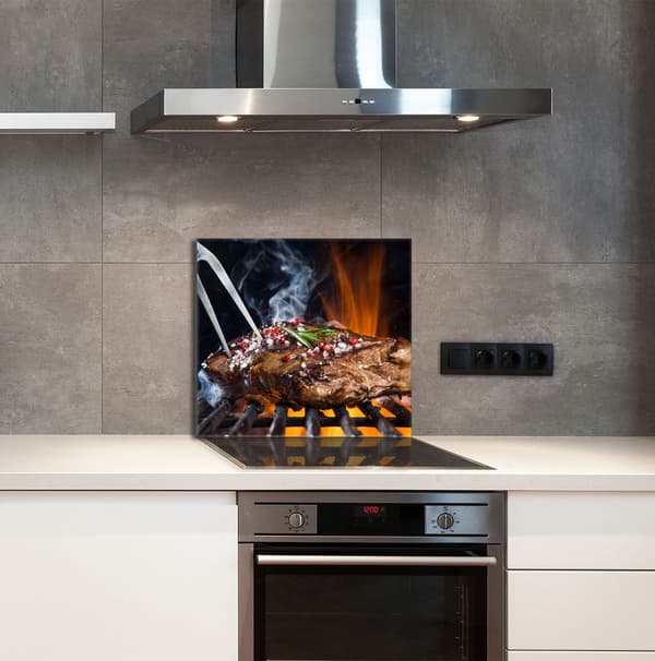 GLASPANEL FÖR KÖK 65x60 GRILL