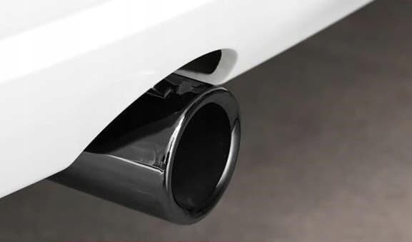 UDSTØDNINGSRØRENDE TIL BMW LYDDÆMPER SORT KROM 70 MM