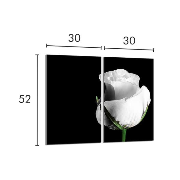 Lasinen suojalevy liedelle 2x30x52 Rose