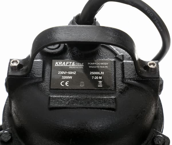 3200W dränkbar pump med kvarn | Kraft&Dele