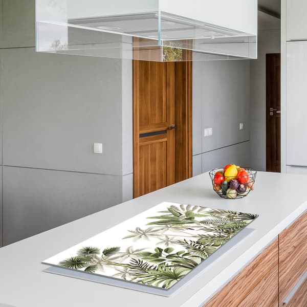 Glasskydd för spishäll 90x52 blad