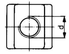 T-mutter DIN508 M8x10mm AMF