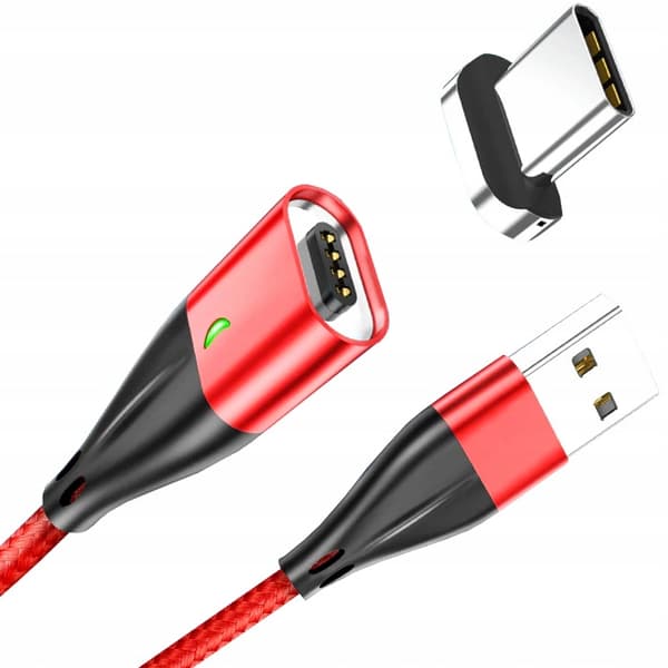 MAGNETISK USB-C 3A HURTIGOPLADNINGSKABEL 3.0 MED DATAOVERFØRSEL