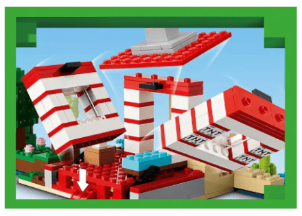 LEGO Minecraft 21275 TNT Junglehus 8+ (287 dele)