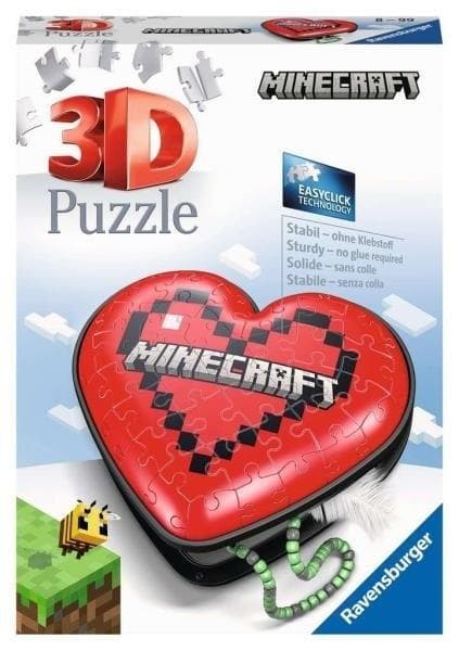 3D-pussel 54 hjärtan Minecraft