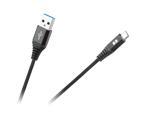 Rebel USB til micro USB-kabel 2m med PD og Quick Charge