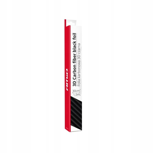 Sort Carbon 3D Bilfolie