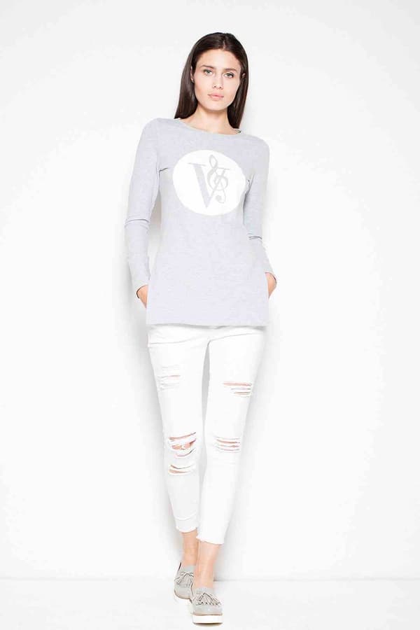 Collegepaita VT014 Harmaa M