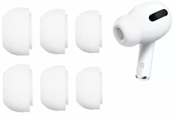 Silikone ørepropper til Apple AirPods Pro GEN 1/2/3 sæt (S, M, L) Sort