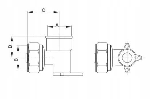 PEX-ruuviliitos kynsillä 16X1/2 GW