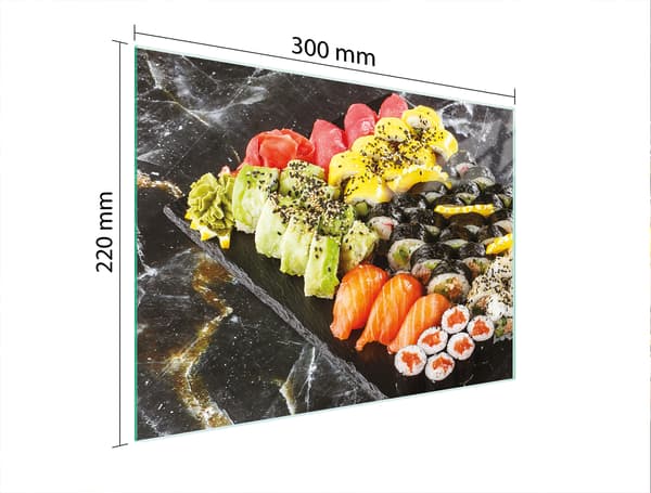 GLAS SKÄRBRÄDA 30x22 SUSHI