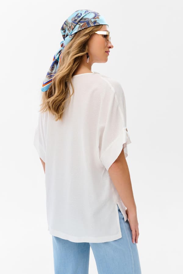 Damebluse Yasumi Ecru 40/42