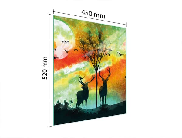 GLAS SKÆREBRÆT 45x52 DEER