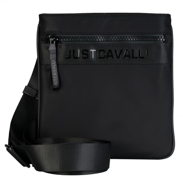 JUST CAVALLI miesten kangaskassi MUSTA