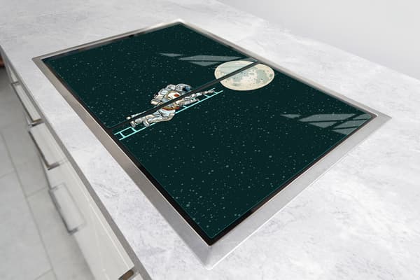 GLASSKYDDSPLÅT FÖR SPIS 85x52 MOON