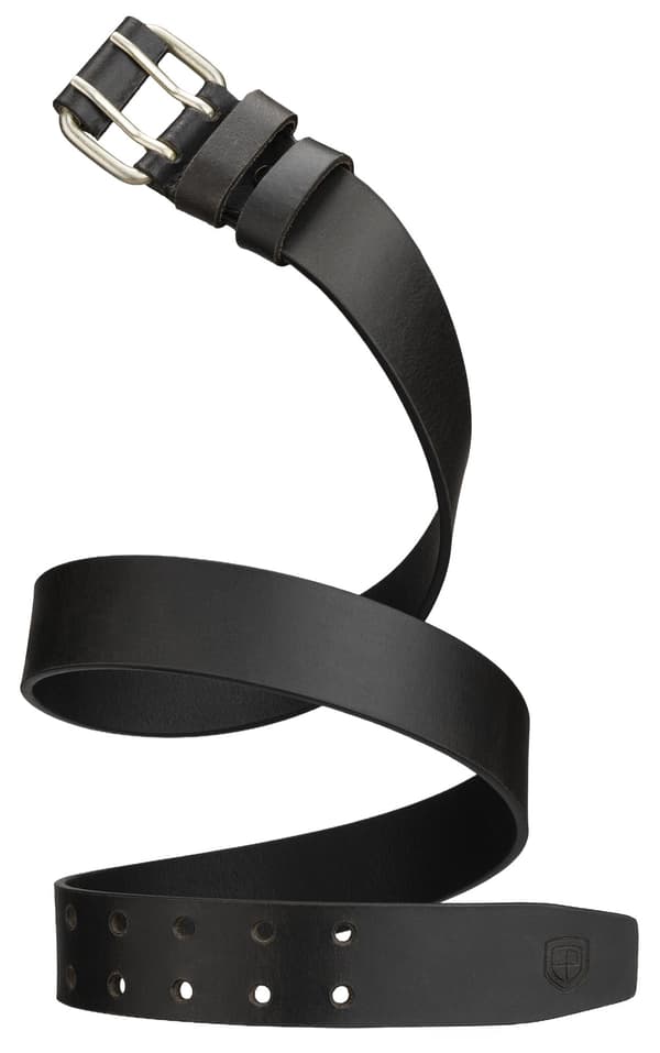Bredt læderbælte PTN LTE-39-95-4617 Sort