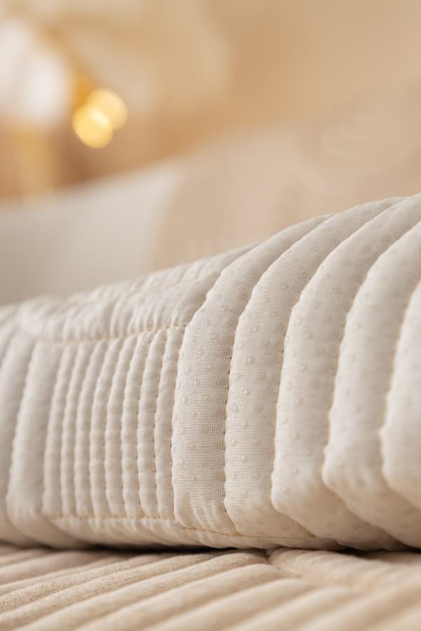 Sofakast og -skydd 90x210 cm beige med konveks mønster