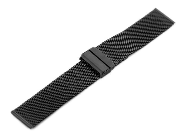 Pacific M8 Armbånd - HQ Mesh - Sort 22mm