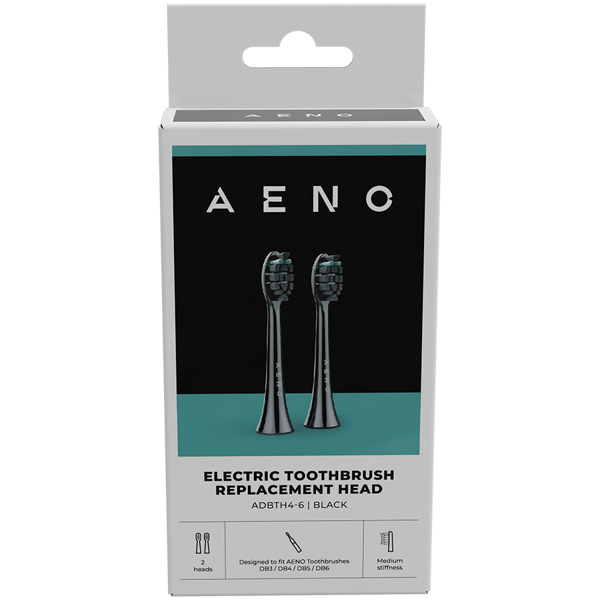 AENO ADBTH4-6 Tandbørstehoveder DB3 / DB4 / DB5 / DB6 Sorte 2 stk.