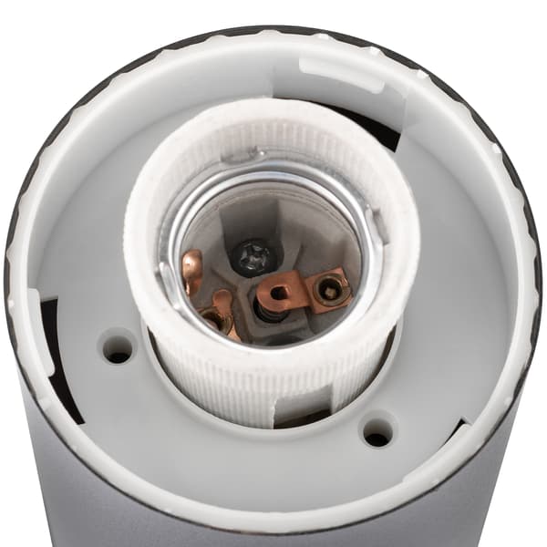 Udendørs have lampe E27 sort stolpe 65cm Lilium LUMILED