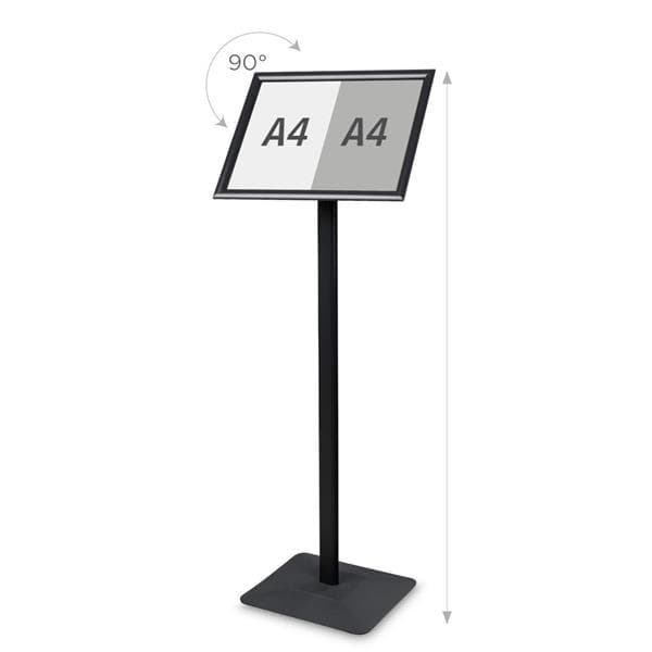 Premium-valikkotaulu musta - A3