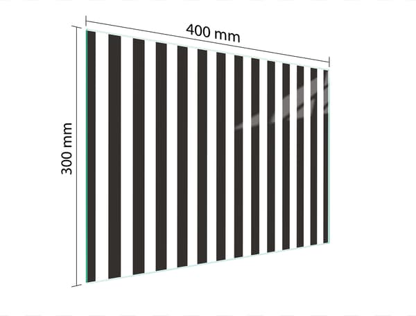 SKÄRBRÄDA I GLAS 40x30 RÄNDER