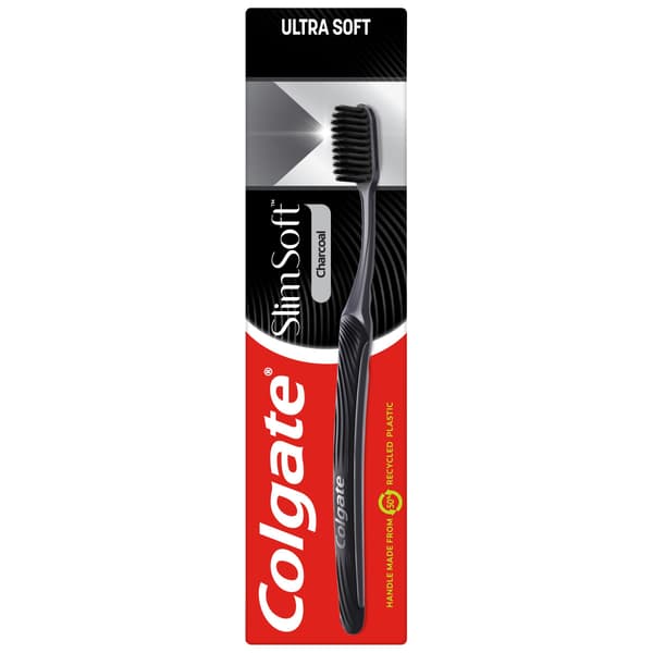 COLGATE Slim Soft Trækulstandbørste - ultra blød