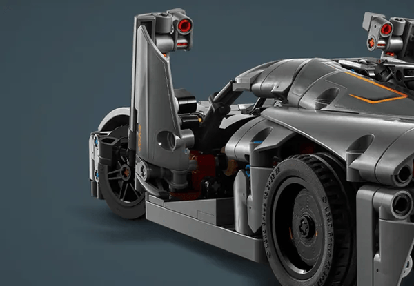 LEGO Technic 42173 Grå Koenigsegg Jesko Absolute Hyperbil 10+ (801 bitar)