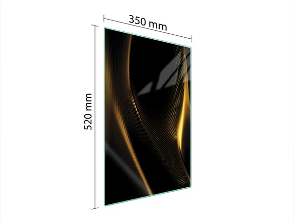 GLAS SKÆREBRÆT 35x52 GULD