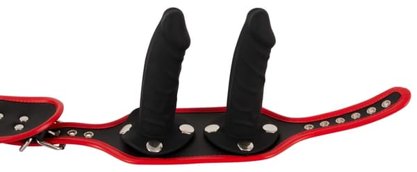 Bad Kitty Strap-On -valjaat kolmella dildolla, 2XL
