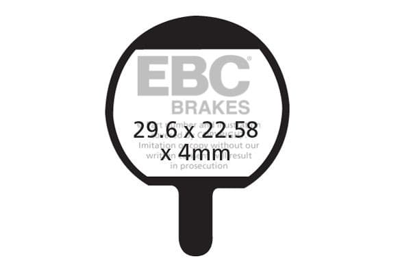 CFA421R - EBC Brakes Organic Performance -pyörän jarrupalat