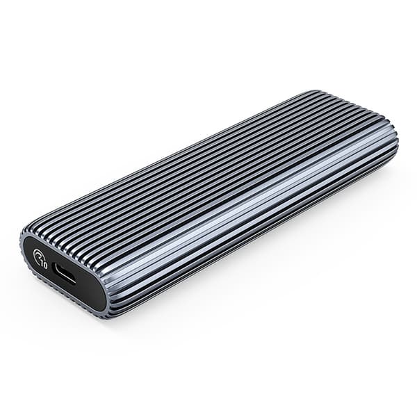 AM2C3-G2 M.2 NVME USB-C -levykotelo - harmaa