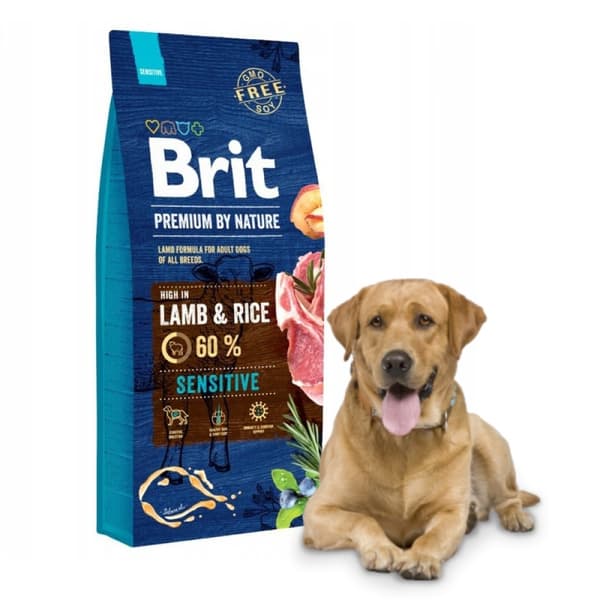 BRIT Premium By Nature Sensitive Lamm torrfoder för hundar 15 kg
