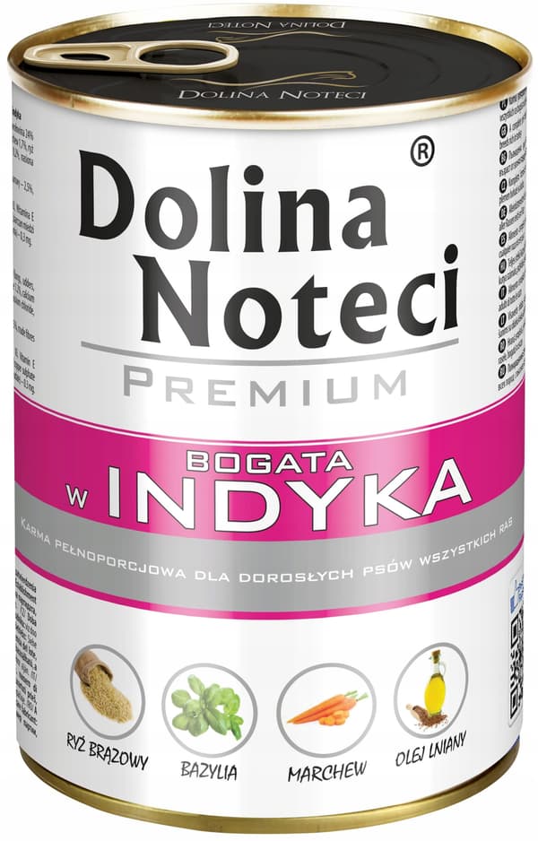 Dolina Noteci Premium våtfoder för hundar KALKON Burk 24x400g