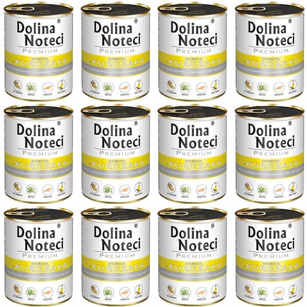 Våtfoder för hundar Dolina Noteci DNP kyckling 12x800g