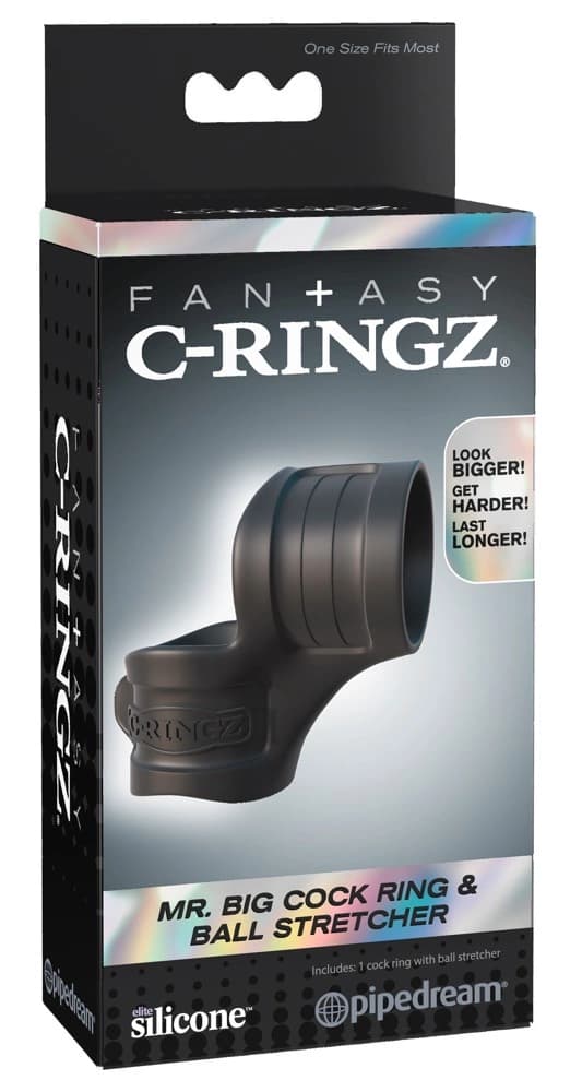 Fantasy CRingz Penisring og Baller Forbedret Erektion Sort