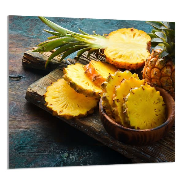 GLASPANEL FÖR KÖK 65x60 Ananas