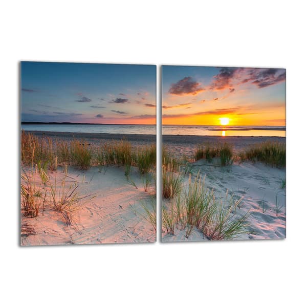 Glasskydd för spishäll 2x40x52 Beach