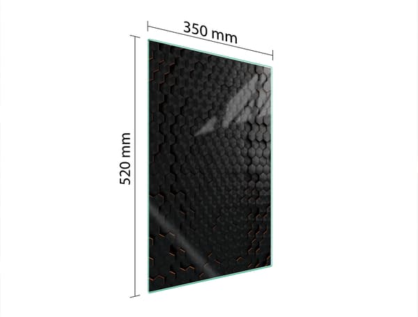 SKÄRBRÄDA I GLAS 35x52 SVART