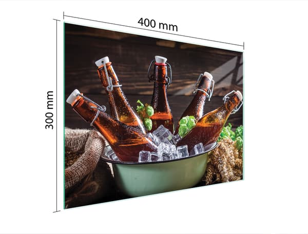 GLASSKÆREBRÆT 40x30 FLASKER